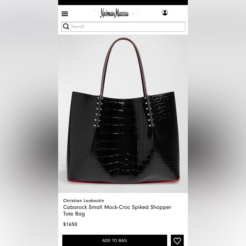 Cabarock Small Croc Bag - Picture 4 of 4